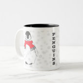 雪のマグのペンギン ツートーンマグカップ (正面左)