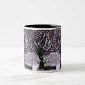 雪のマグの木 ツートーンマグカップ (中央)