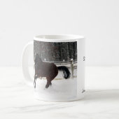 雪のマグを通って紛砕 コーヒーマグカップ (正面左)