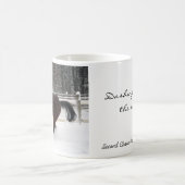 雪のマグを通って紛砕 コーヒーマグカップ (中央)