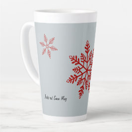 雪のマグカップ カフェラテマグ