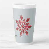 雪のマグカップ カフェラテマグ (正面)