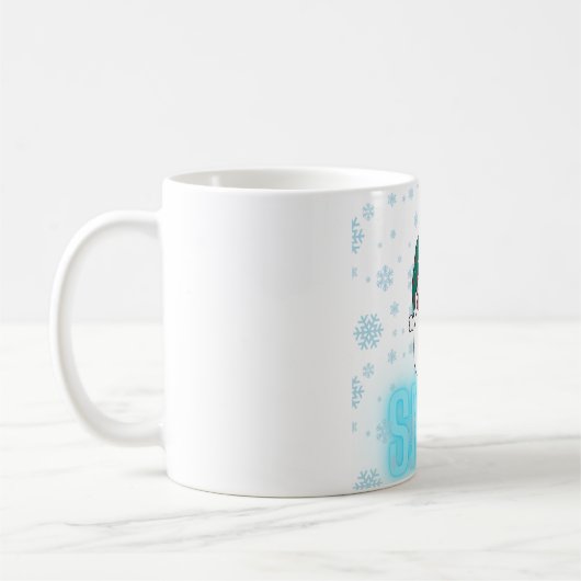 雪のマグカップ コーヒーマグカップ (左)