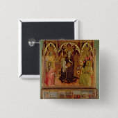 雪のマドンナ、c.1430-32の祭壇の背後の飾り( 缶バッジ (正面&裏面)