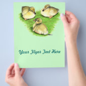 雪のマラードアヒル チラシ (手)