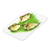 雪のマラードアヒル マグネット (左側)