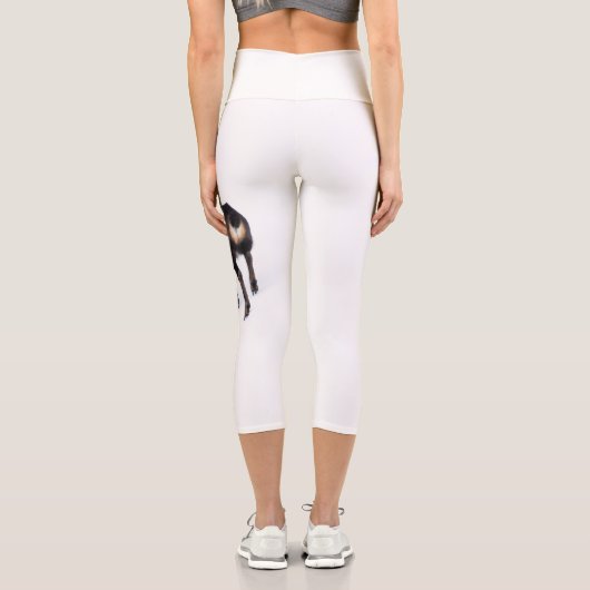 雪のミニマル上でアルパインシャモア山ヤギ カプリレギンス (裏面)