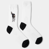 雪のミニマル上でアルパインシャモア山ヤギ ソックス (右)