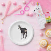 雪のミニマル上でアルパインシャモア山ヤギ ペーパープレート (パーティー)