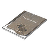 雪のムース ノートパッド (回転)