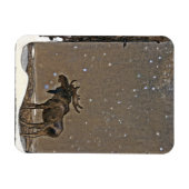 雪のムース マグネット (横)