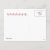 雪のメリークリスマスカード シーズンポストカード (裏面)