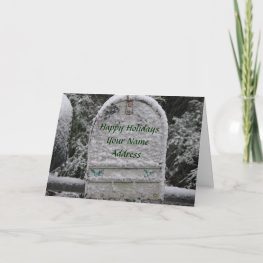 雪のメールボックス シーズンカード (正面)