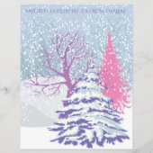 雪のモダンクリスマスレシピの色を変更 (裏面)