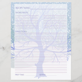 雪のモダンクリスマスレシピの色を変更