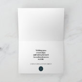 雪のモダン多い冬の風景 |年賀状 シーズンカード (内部)