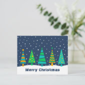 雪のモミの木 シーズンポストカード (スタンド正面)