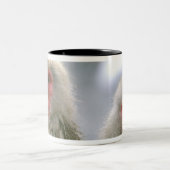 雪のモンキーカップル日本の、マカク。 ツートーンマグカップ (中央)