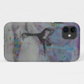雪のヨガの女の子のダンサー Case-Mate iPhoneケース (裏面(横))