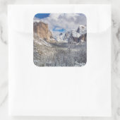 雪のヨセミテバレー スクエアシール (バッグ)