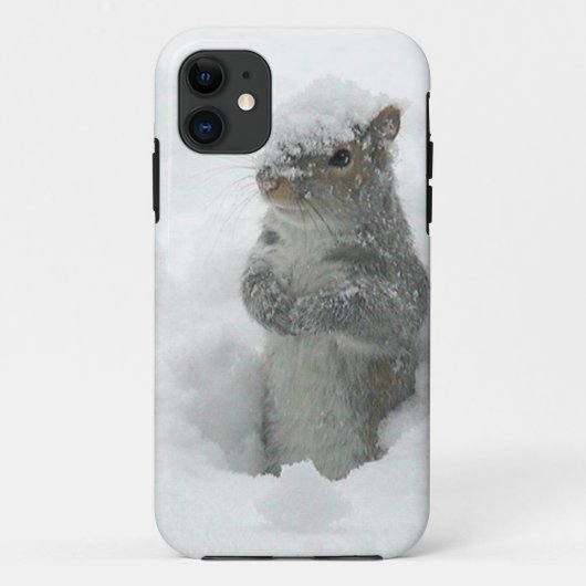 雪のリスのiPhone 5の場合 Case-Mate iPhoneケース (裏面)