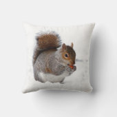 雪のリス クッション (裏面)