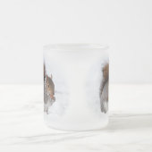 雪のリス フロストグラスマグカップ (中央)