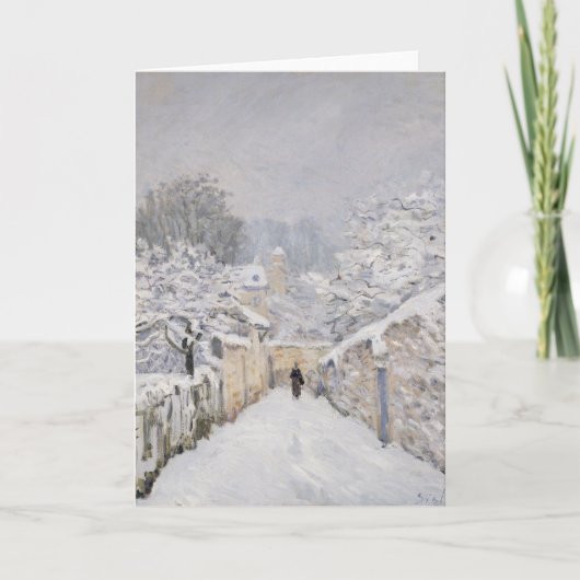 雪のルーヴェチエンネス， 1878 カード (正面)