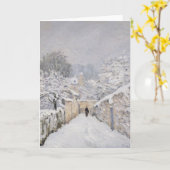 雪のルーヴェチエンネス， 1878 カード (黄色い花)