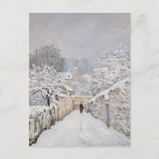 雪のルーヴェチエンネス, 1878 ポストカード (正面)