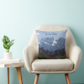 雪のローンパインの山のキャップ クッション (椅子)