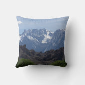 雪のローンパインの山のキャップ クッション (裏面)