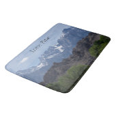 雪のローンパインの山のキャップ バスマット (アングル)