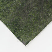 雪のローンパインの山のキャップ フリースブランケット (角)