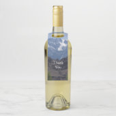 雪のローンパインの山のキャップ ボトルネックタグ (ボトル)