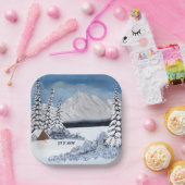 雪のワインダー ペーパープレート (パーティー)