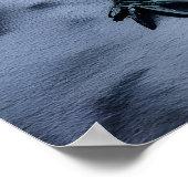 雪のワニ | AIアートポスター ポスター (角)