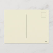 雪のヴィンテージのクリスマスで遊んでいる猫 シーズンポストカード (裏面)