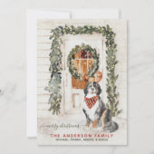 雪のヴィンテージベルネーズマウンテンドッグウォーター色 シーズンカード (正面)