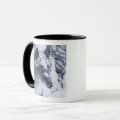 雪の一匹狼 マグカップ (正面左)