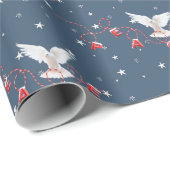 雪の上で行われるクリスマスの平和 ラッピングペーパー (ロールコーナー)