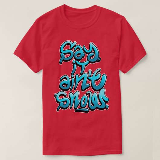 雪の上で言う Tシャツ (デザイン正面)