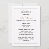 雪の上にサンタのトナカイの町の月を覆った 招待状 (裏面)