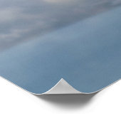 雪の上にハゲのワシ帽をかぶった山 ポスター (角)