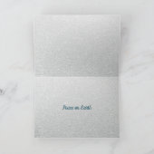 雪の上に座る北極狐 シーズンカード (内部)