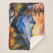 雪の上に日の出の水の色は山を覆った シェルパブランケット (正面)