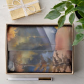 雪の上に日の出の水の色は山を覆った 薄葉紙 (ギフト)