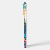 雪の上に日没の山と開花 Case-Mate iPhoneケース (裏面 / 左)