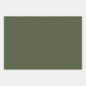 雪の上に柔らかい光を持つミニマルなクリスマスツリー ラッピングペーパーシート (正面2)