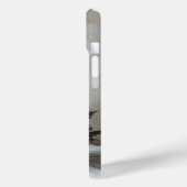 雪の上に柔らかい光を持つミニマルなクリスマスツリー Case-Mate iPhoneケース (裏面 / 左)